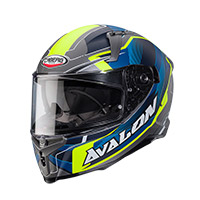 Caberg Avalon X Optic Helmet Blue Yellow