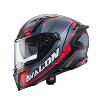 Caberg Avalon X Optic Helm grau rot - 2