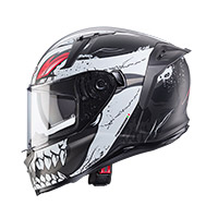 Casco Caberg Avalon X Punk gris blanco rojo - 2