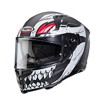 Caberg Avalon X Punk Helm grau weiß rot