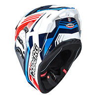 Casco Caberg Drift Evo 2 Jarama blanco rojo azul - 3