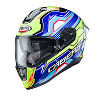 Casco Caberg Drift Evo LB29 amarillo fluo azul