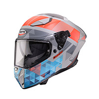 カバーグ ドリフト エボ 2 プリズム ヘルメット レッド ブルー マット