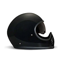 Casco Dmd SeventySeven sin botones negro brillante