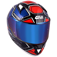 Givi 50.6 Sport Deep Helmet Blue Red - 2
