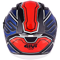 Givi 50.6 Sport Deep Helmet Blue Red - 4