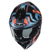 HJC i72 Tala Helm orange teal - img 2