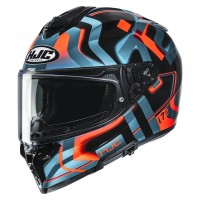 HJC i72 Tala Helm orange teal