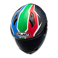 Hjc C10 Bb33 Helmet Green Red