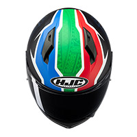 Casque HJC C10 BB33 vert rouge - 5