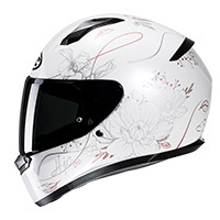 Hjc C10 Epik Helmet White Pink Lady