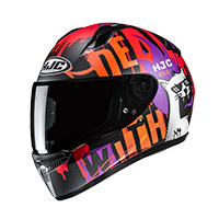 Casco Hjc C10 Fop Rosso Viola