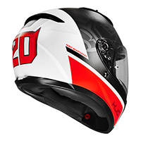 HJC C10 FQ20 Helm weiß rot - 3