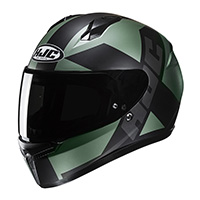 Hjc C10 Tez Helmet Military Green