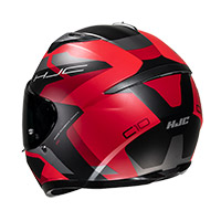 HJC C10 Tins Helm schwarz rot - 2