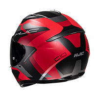 Casco HJC C10 Tins negro rojo