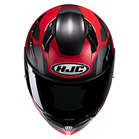 Casco HJC C10 Tins negro rojo - 3