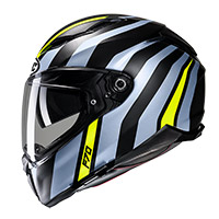 Casque HJC F70 Galla bleu jaune - 3