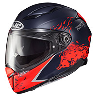 HJCF70スピルバーグレッドブルリングヘルメット