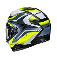 Hjc F71 Fes Helmet Yellow Blue Matt - 3