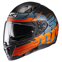 Hjc I70 Alligon Helmet Orange Blue