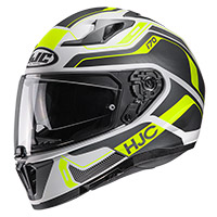 Hjc I70 Lonex Helmet Yellow Grey