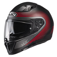 Casco HJC I70 Surf negro rojo