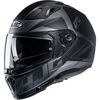 Hjc I70 Prika Helmet Black Grey HJC 