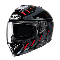 Casco HJC i71 Simo negro rojo