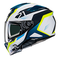 Casque HJC RPHA 71 Hapel bleu jaune - 2