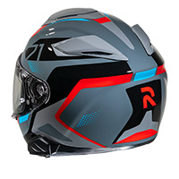 Hjc Rpha 71 Hapel Helmet Grey Red - 3
