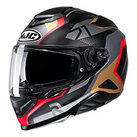 Hjc Rpha 71 Hapel Helmet Red Gold