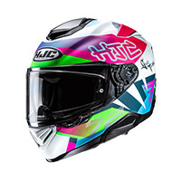 Hjc Rpha 72 Goldy Helmet Blue Red