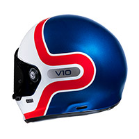 HJC V10 グレープ ヘルメット ブルー レッド - 3