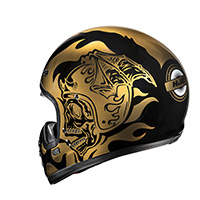 Hjc V60 Flame Helmet Gold