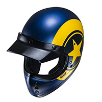 Hjc V60 Nyx Helmet Blue Yellow