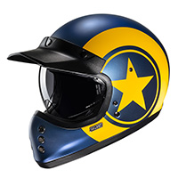 Casco HJC V60 Nyx azul amarillo