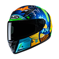 Hjc Y10 Mika Helmet Black Yellow