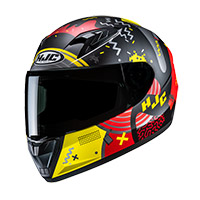 Casco Hjc Y10 Mika negro amarillo