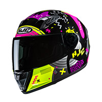 Hjc Y10 Mika Helmet Black Yellow