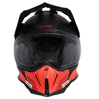 Just-1 J14 F Elite Helmet Red Fluo Black