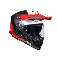 Casco Just-1 J34 Pro Outerspace rojo - 2