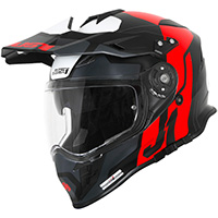Just-1 J34 Pro Tour Helmet Red Fluo Black