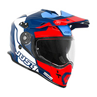 Casque Just-1 J34 Pro Tour Rouge Bleu