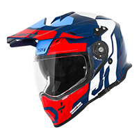 Casque Just-1 J34 Pro Tour rouge bleu