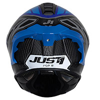 Casque Just-1 J GPR Carbon Instinct bleu fluo - 3