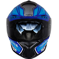 Casque Just-1 J GPR Carbon Instinct bleu fluo - 5