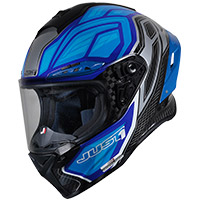 Casco Just-1 J Gpr Carbon Instinct Blu Fluo