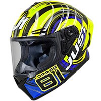 Casco Just-1 J Gpr Carbon Replica Torres Giallo