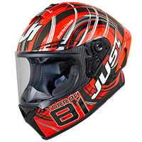 Casco Just-1 J Gpr Carbon Replica Torres Rosso